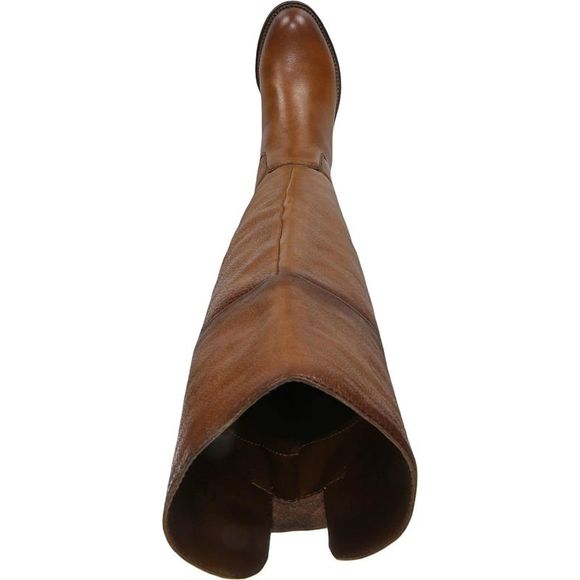 Franco Sarto Womens Haleen Brown Leather Wide Calf Knee-High Boots Boots NWOB. - Picture 3 of 8